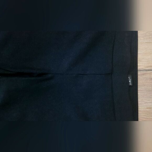 WOMEN'S PANTS LOFT SIZE XL BLACK/GRAY COLOR PERFECT CONDITION. Length 85 cm. - Picture 2 of 2